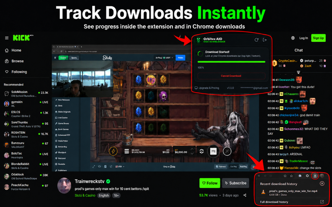 Real-time Download Progress Tracking